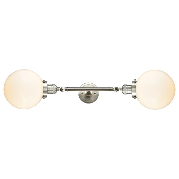 Innovations Lighting 2 Light Vertical Bath Vanity Light 208L-SN-G201-8
